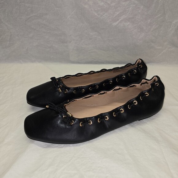 JustFab Amari Ballet Flat in Black, Women's Size 11, New in Box - Picture 1 of 9
